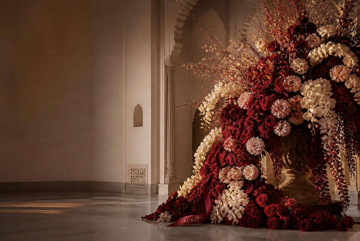 Monumental AURA floral installation